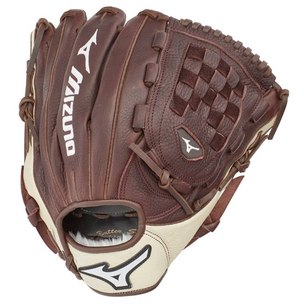 Guantes Mizuno Beisbol Franchise Series Pitcher/Outfield 12" Para Hombre Cafes/Plateados 6473102-YZ